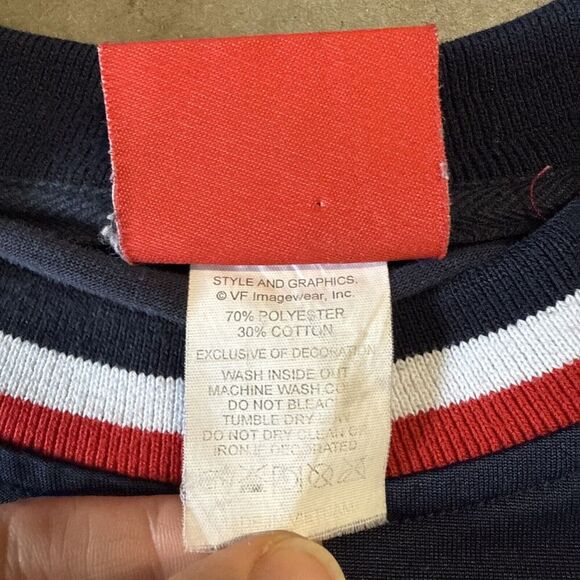 Houston Texans Shirt Mens XXL 2X Blue‎ Long Sleeve Crewneck Pullover Embroidered - Picture 7 of 14